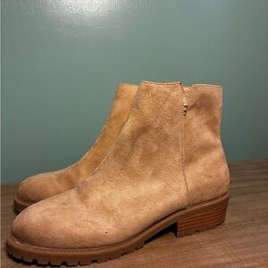 London Fog Light Brown Ankle Boots